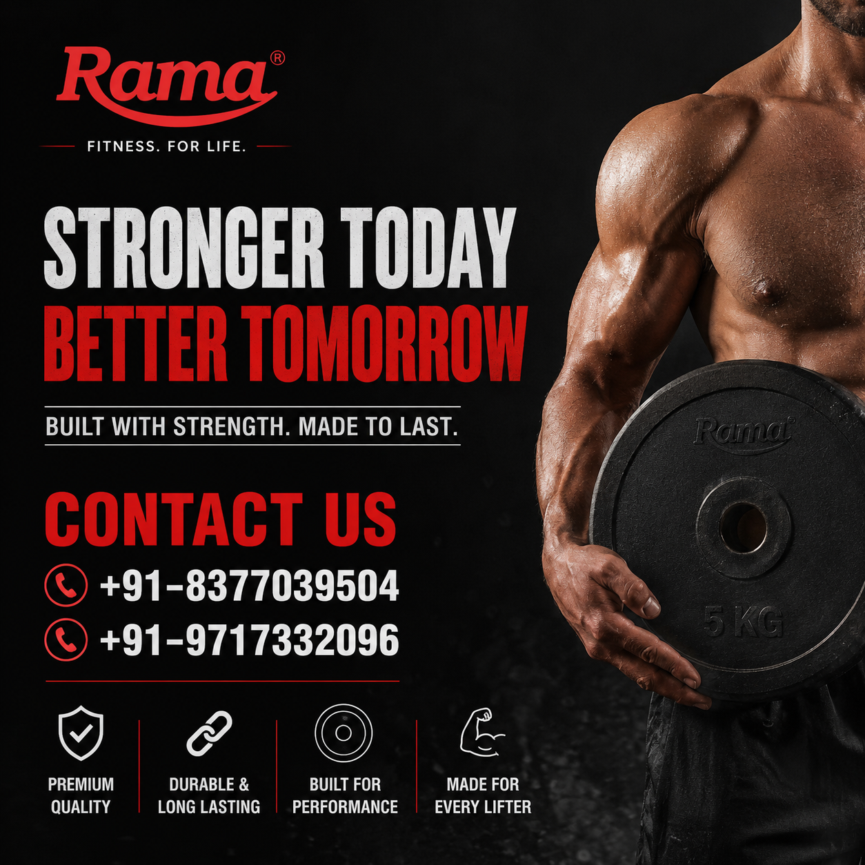 Rama All-Rubber Weight Plates