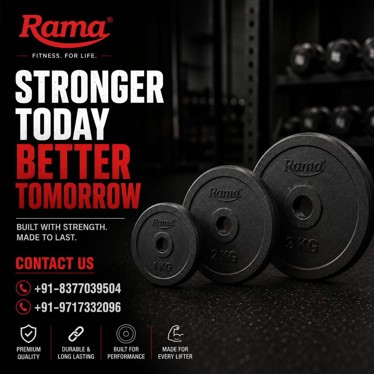 Rama All-Rubber Weight Plates