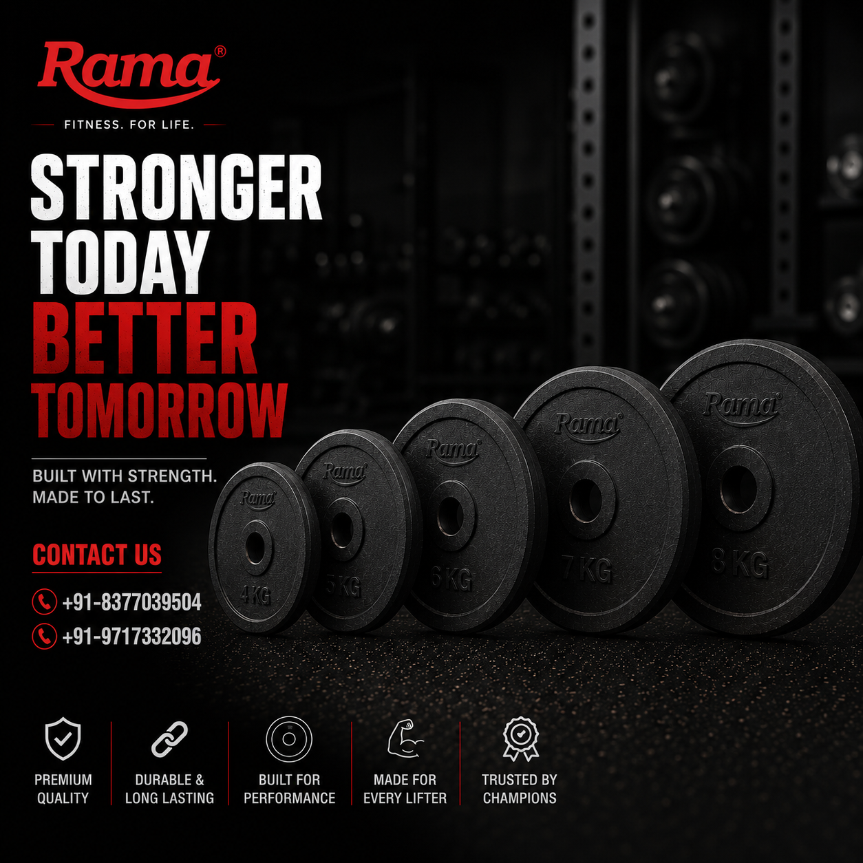 Rama All-Rubber Weight Plates