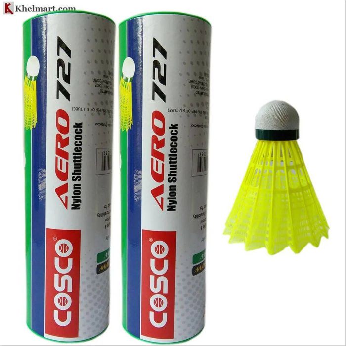 Cosco AERO 727 Nylon Badminton Shuttlecock 2 Boxes