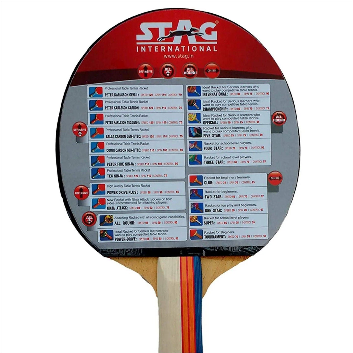 Stag Official Table Tennis Racquet