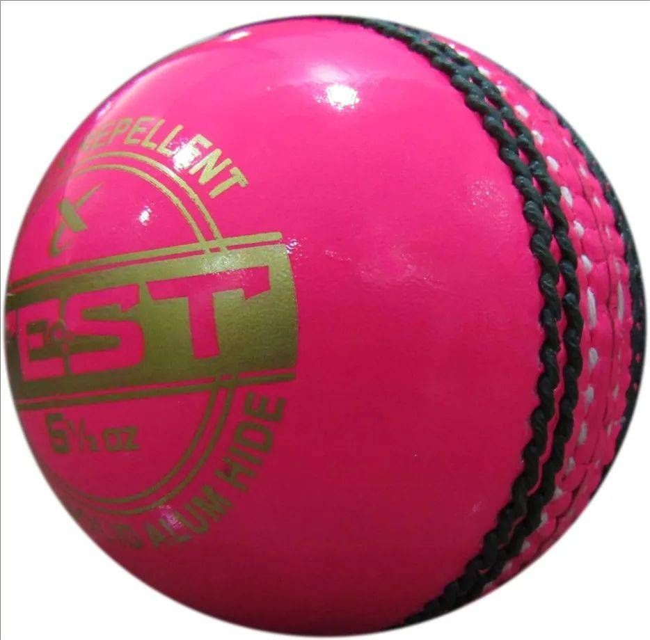 Thrax Test Pink Leather Cricket Ball Set of 12