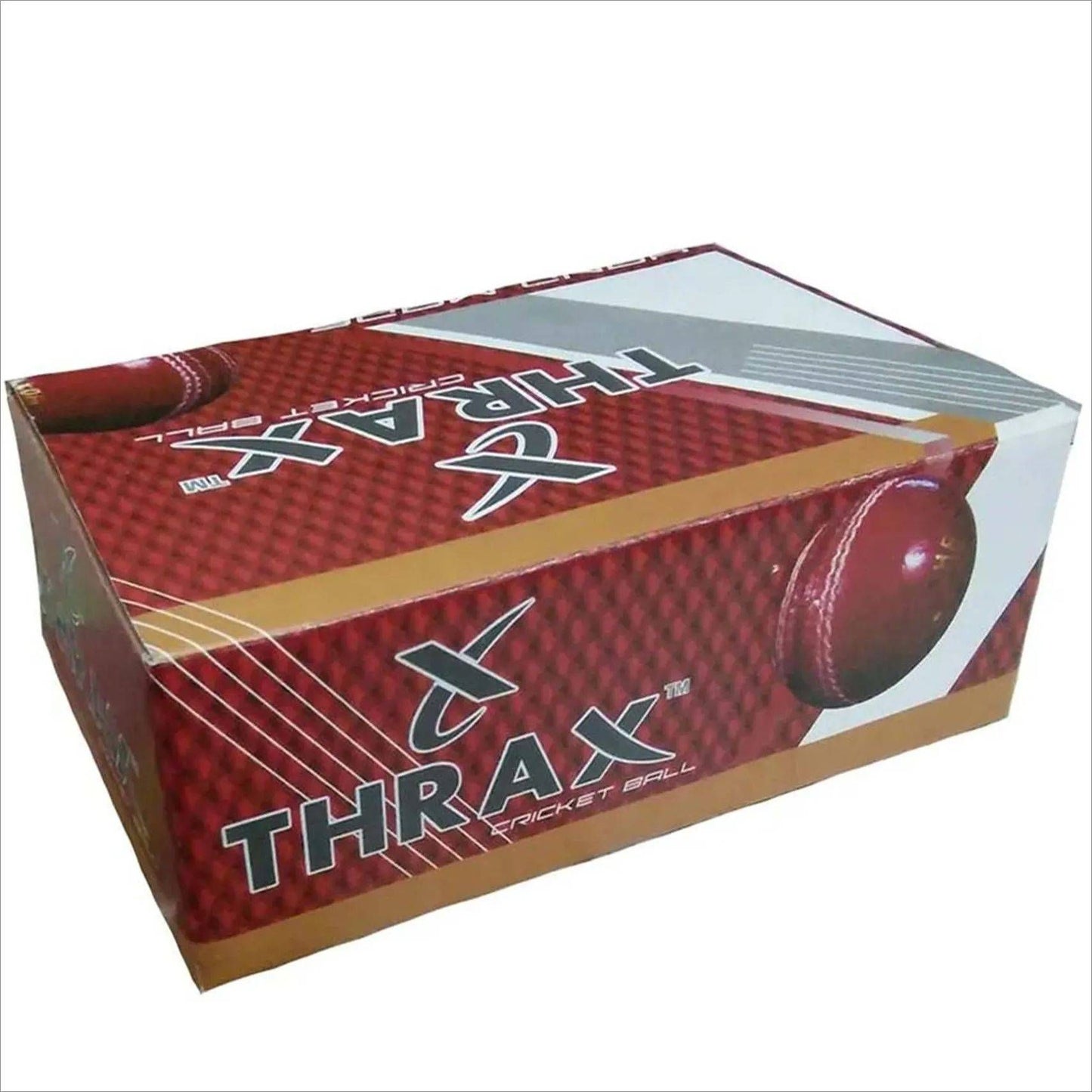 Thrax Turnament Red Cricket Ball 12 Balls Set