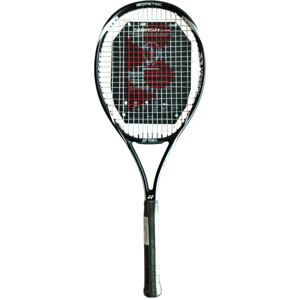 Yonex Smash Team Strung Tennis Racquet Black and White